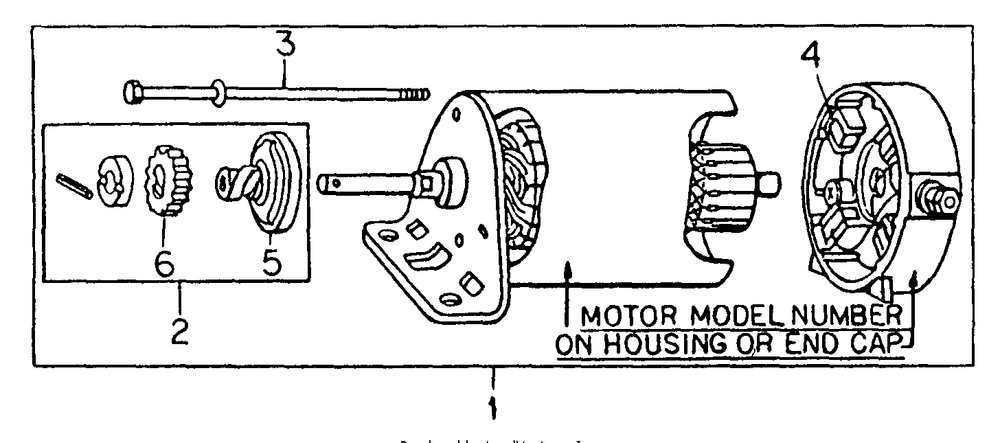 Starter Motor Diagram and Parts List for CADET85 (86-0340023U-0340025U-0340026U-0340029U-0340030U-0340032U-0340033U)(1975 & Since) Cub Cadet Lawn Tractor